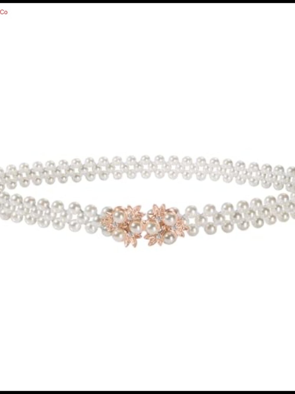 Faux Pearl Beaded Elastic Waist Belt for Wedding Dress Bridal Bridesmaid